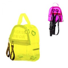 Рюкзак прозрачный "Fashion mini girl", жёлтый
