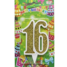 Свеча для торта "16 лет"