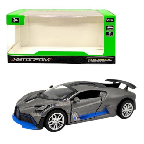 Машинка металлическая "Автопром. СЕДАН" (СЕРАЯ)