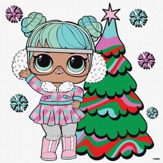 Картина по номерам "L.O.L. Surprise! Jolly Vibes. Bon Bon" 25х25 см