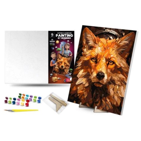 Картина по номерам 40х50 см "Рудолис" с деревянной подставкой