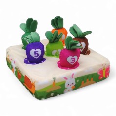 Логическая игра "Морковная грядка" (5 ячеек, 5 морковок)