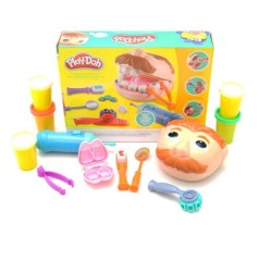 Уценка. Пластилиновый набор "Play Doh: стоматолог" - упаковка