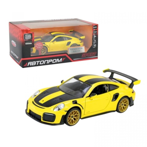 Машина мет. 1:32 Porsche 911 GT2 RS, батар.,свет,звук,откр.дверь,кор. 18*9*8см