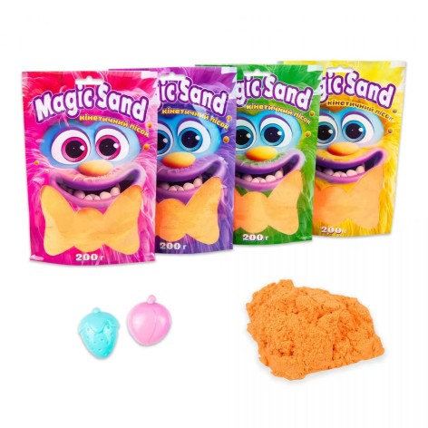 Magic sand в пакете 39401-7 оранжевый, 0,200 кг