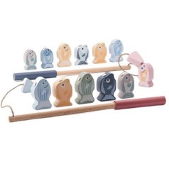Деревянная игрушка "Магнитная рыбалка с 2-мя удочками"
