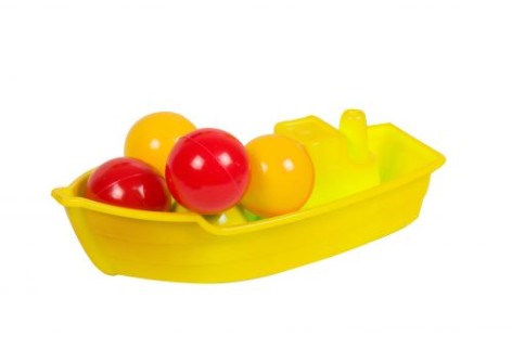 Човен з кульками (жовта)