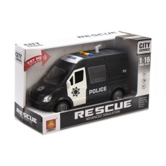 Инерционная интерактивная машинка "Полиция" (чёрная)