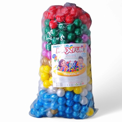 Набір кульок MaxFun 6 см. 500 шт. ТМ_Максимус