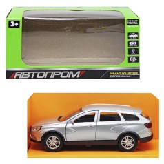 Машинка металлическая "АВТОПРОМ", серебряная