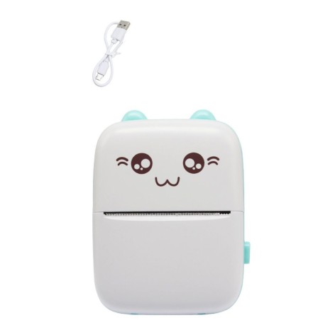 Портативный термопринтер "Mini Printer" (голубой)