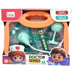 Докторский набор в чемодане (ТЕЛЕСНЫЙ) коробка - 27,5х7х23 см