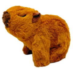 Мягкая интерактивная игрушка "Капибара" (коричневая)