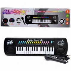 Синтезатор (31 клавиша, микрофон, USB-кабель, на батарейках, в коробке)
