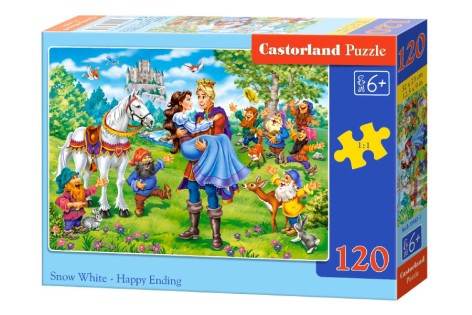 Пазли "Білосніжка і 7 гномів", 120 елементів