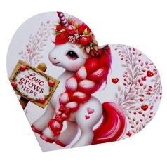 Открытка поздравительная "Валентинка" 17,3х9,4 см.