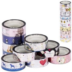 Скотч декоративний "Голограмма з малюнком" 1,5*3м (ціна вказана за 1 тубу (10 бобін)