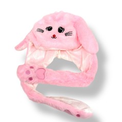 Шапка с поднимающимися ушами (РОЗОВАЯ)