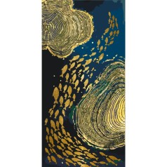 Картина по номерах з фарбами металік "Абстракція" 40x80 см