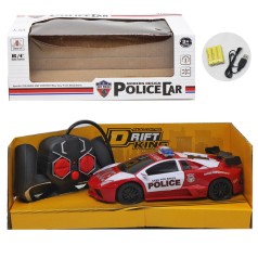 Машинка на радиоуправлении "Lamborghini Police" (красная)