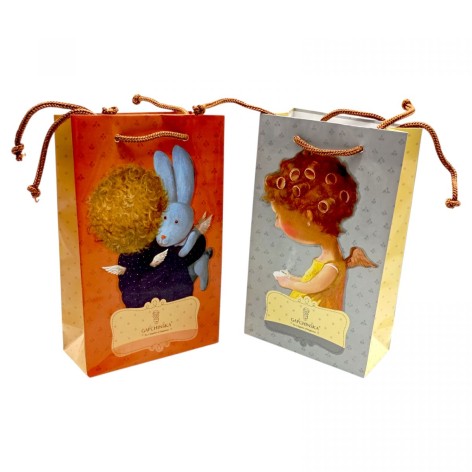 Пакет бумажный 16*16*7 Лиц.Гапчинская (микс видов)