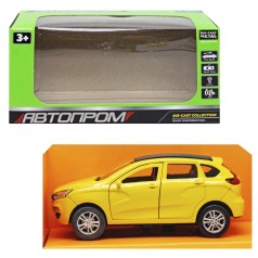 Машинка металлическая "АВТОПРОМ", желтая