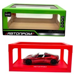Машинка металева "АВТОПРОМ Tesla roadster" (ЧЕРВОНА)