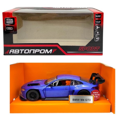 Машинка металлическая "АВТОПРОМ. BMW M4 GT3"