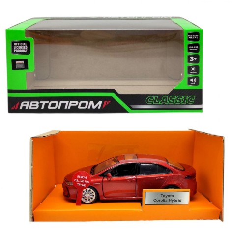 Машина металлическая "АВТОПРОМ. Toyota Corolla Hybrid"