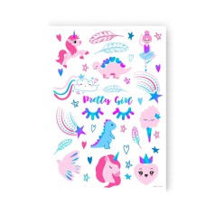 Татуировка набор Unicorn mood голограмма