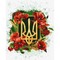 Картина по номерам "Цветущий трезубец" ★★★★★