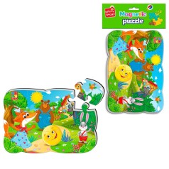 Мягкие магнитные пазлы "Колобок" (12 элем)