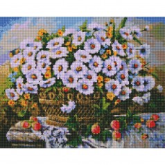 Алмазная мозаика "Летние цветы"