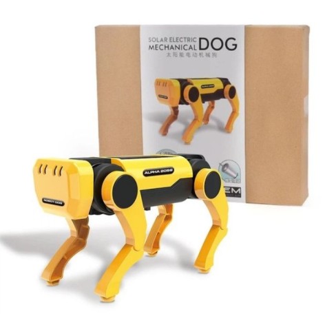 Конструктор "Собака-робот" на солнечной батарее (коробка – 25х4,1х20,2 см)