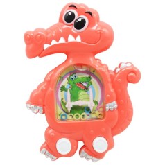 Водная игра с колечками "Крокодил", розовый