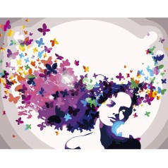 Картина по номерам "Цветочные мысли"  ★★★★