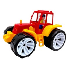 Трактор пластиковий  BAMS 007/6 (ЖОВТИЙ/ЧЕРВОНИЙ)
