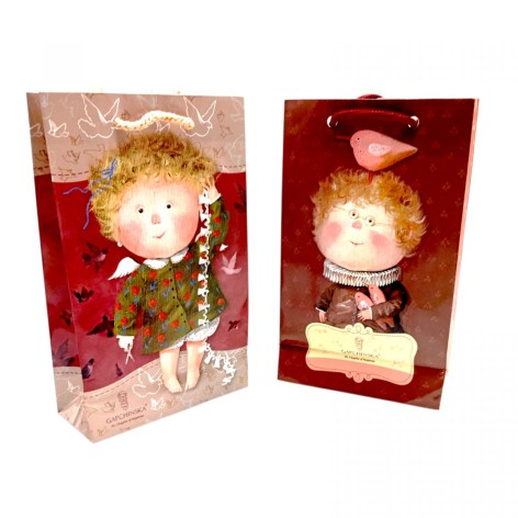 Пакет бумажный 18*11*5 Лиц.Гапчинская (микс видов)