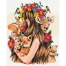 Картина за номерами Берегиня звірів © Alla Berezovska, 40х50 см