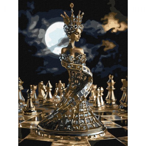 Картина по номерам "Ход королевы" 30х40 см