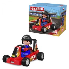 Іграшка IGRACEK Racer with kart red гоночний карт