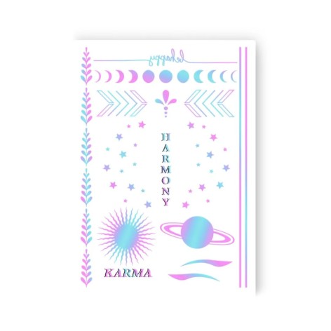 Тату набір дитячий Harmony mood голограма