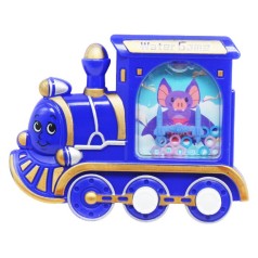 Водная игра с колечками "Паровоз", синий