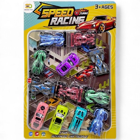 Набір машин (11 машинок на планшеті)