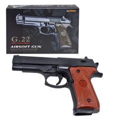 Страйкбольный пистолет "Galaxy Beretta G22", металлический на пульках