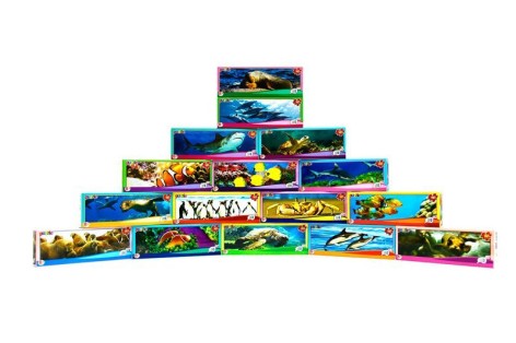 Пазли Водний світ, 105 елементів. 16 штук в блоці
