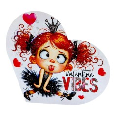 Открытка поздравительная "Валентинка" 15,1х8,2 см.