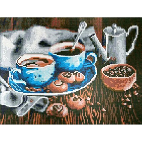 Алмазная мозаика "Утренний кофе"