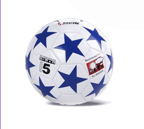 Мяч футбольный №5, PVC (БЕЛО-СИНИЙ)