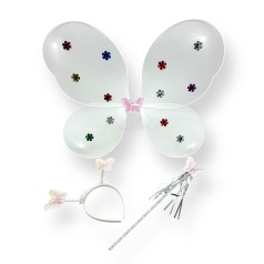 Крылья бабочки с обручем (БЕЛЫЕ)